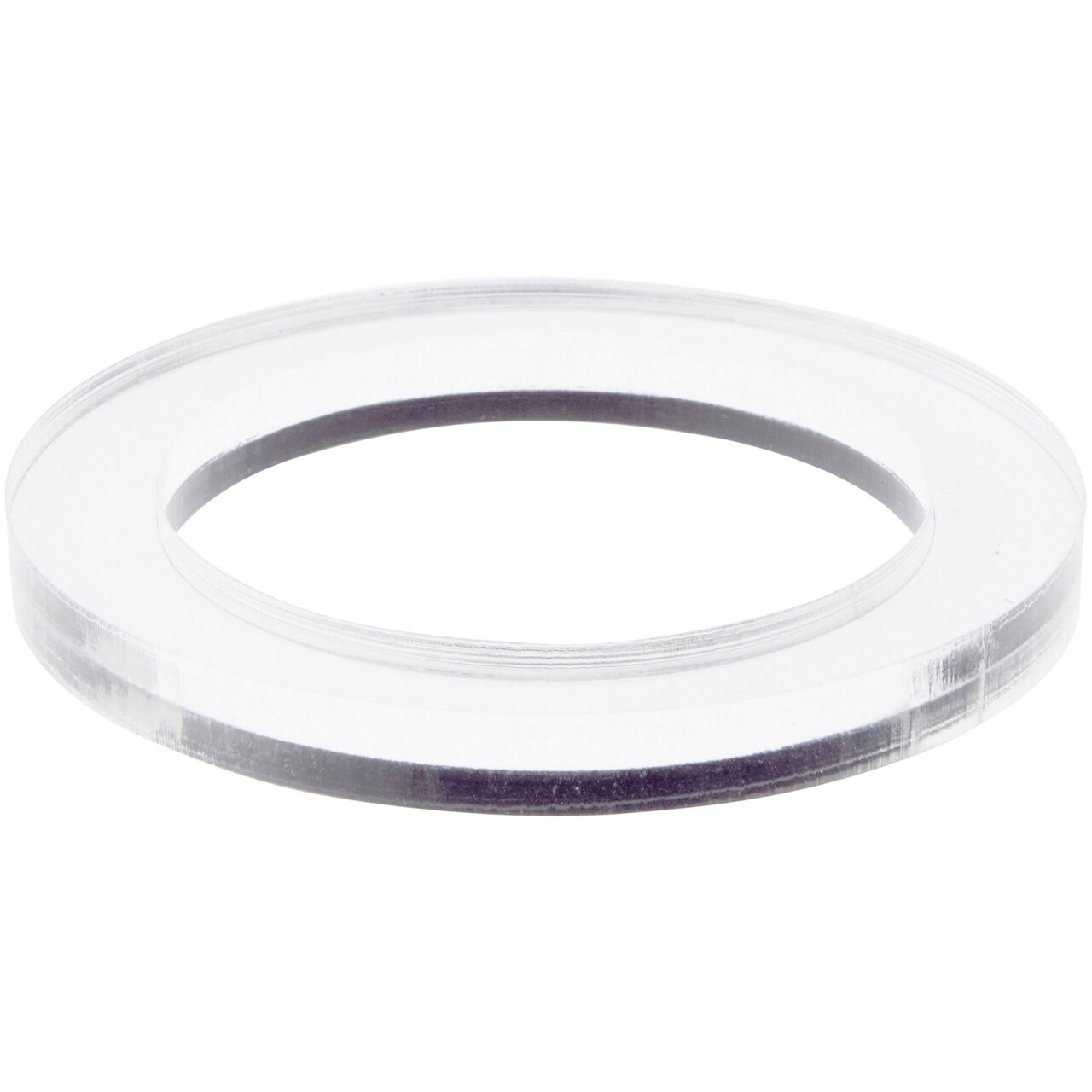 Plymor Clear Acrylic Egg, Marble, Ball or Sphere Thin Display Holder Stand, 0.375" H x 3.5" W